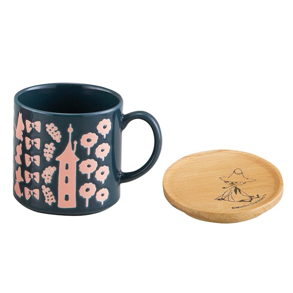 MOOMIN - (生誕 80周年 ) - 木製コースター付マグ / スナフキン